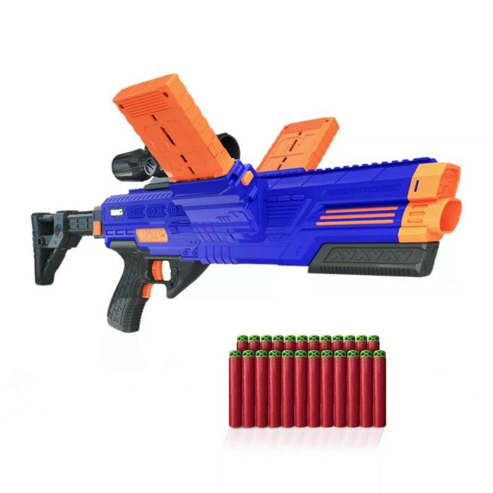 Dart Zone Motorized Vulcanator Double Magazine Dart Blaster - Picture 2 of 8